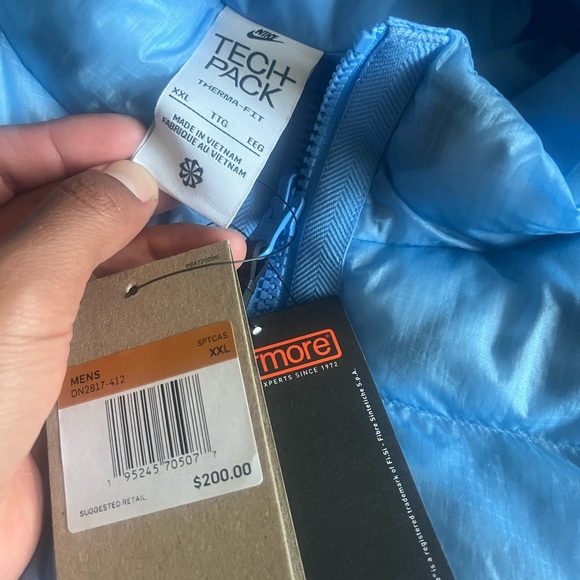 Men Nike Therma Fit Tech Pack Synthetic Fill Puffer Vest Blue DN2817-412 SZ  2XL - Picture 5 of 9